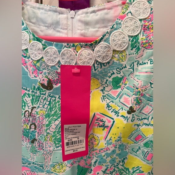 NWT Lilly Pulitzer Little Lilly Classic Shift in Multi Pop In The Beginning. - Picture 3 of 3